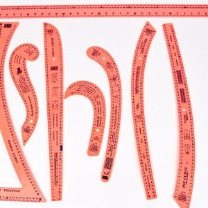 Set croitorie - 8 piese - portocaliu