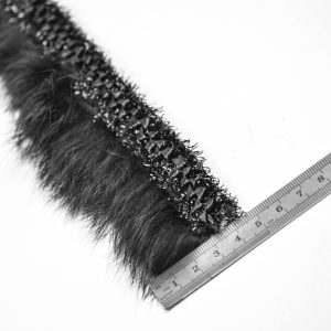 Banda decorativa cu blanita - Negru