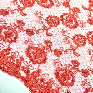 Dantela brodata - Rosu I 2 dsc10912