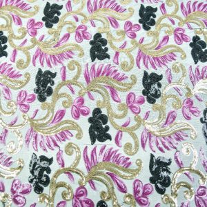 Dantela cu paiete - Ciclam si auriu 2 Dantela cu paiete - Ciclam si auriu