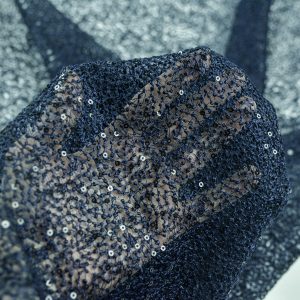 Dantela cu paiete - Albastru 2 Dantela cu paiete - Albastru