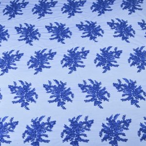 Dantela brodata - Albastru Royal 5 Dantela brodata - Albastru Royal