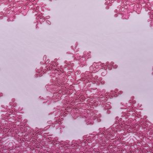 Dantela brodata - Ciclam 2 Dantela brodata - Ciclam