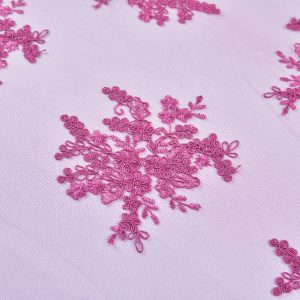 Dantela brodata - Ciclam 3 Dantela brodata - Ciclam