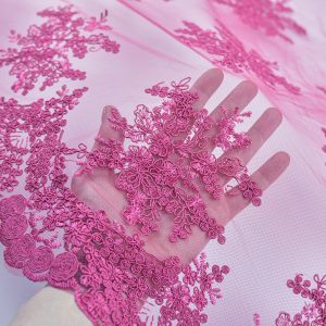 Dantela brodata - Ciclam 4 Dantela brodata - Ciclam