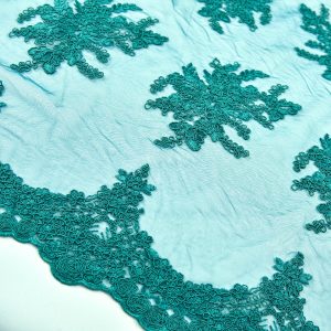 Dantela brodata - Verde Turcoaz 4 dsc1535