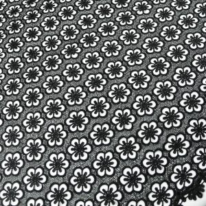 Dantela brodata cu flori - Negru 6 dsc1600