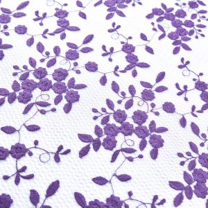 Dantela brodata - Mov cu model floral 3 dsc2082