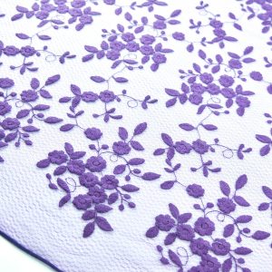 Dantela brodata - Mov cu model floral 2 dsc2084