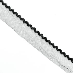 Banda decorativa cu margele - Negru