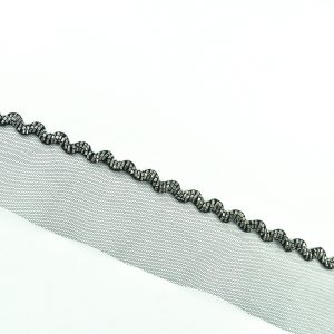 Banda decorativa cu margele - Negru si argintiu 2 dsc2149jkkj 1