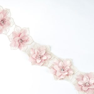 Banda decorativa cu flori mari - Roz 2 dsc2333jkkj 1