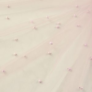 Tulle cu perle - Roz 4 Tulle cu perle - Nude Roz