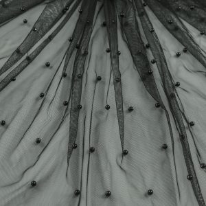 Tulle cu perle - Negru 2 Tulle cu perle - Negru