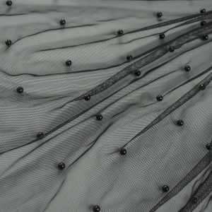 Tulle cu perle - Negru 3 Tulle cu perle - Negru