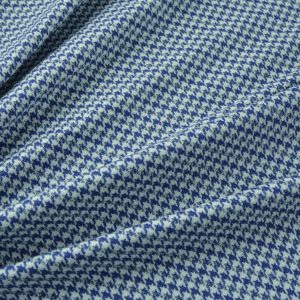 Stofa cu model - Albastru cu alb