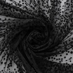 Tulle cu stelute - Negru 3 Tulle cu stelute - Negru
