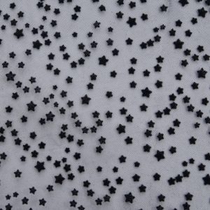 Tulle cu stelute - Negru