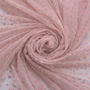 Tulle cu stelute - Roz pudra