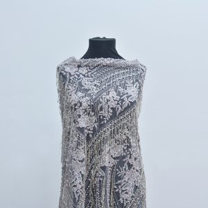 Dantela cu perle si paiete 3D - Lila 3 Dantela cu perle si paiete 3D - Lila