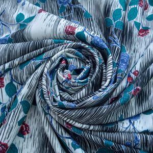 Barbie imprimat digital - Crengute albastre