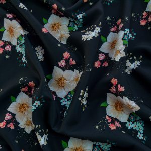 Barbie imprimat digital - Flori multicolore