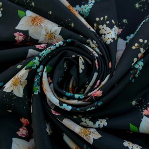 Barbie imprimat digital - Flori multicolore