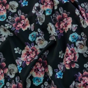 Barbie imprimat digital - Flori mari multicolore 4 Barbie imprimat digital - Flori mari multicolore