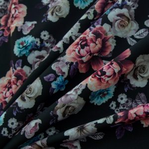 Barbie imprimat digital - Flori mari multicolore 2 Material Barbie imprimat digital - Flori mari multicolore