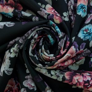 Barbie imprimat digital - Flori mari multicolore