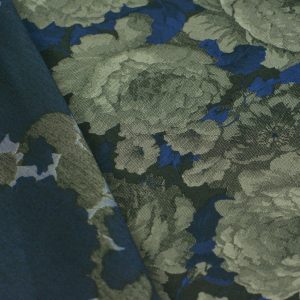 Brocard cu imprimeu floral - Albastru