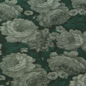 Brocard cu imprimeu floral - Verde