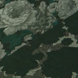 Brocard cu imprimeu floral - Verde