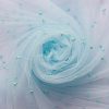 Tulle cu perle - Bleu deschis