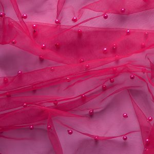 Tulle cu perle - Magenta 2 Tulle cu perle - Magenta