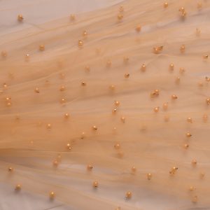 Tulle cu perle - Portocaliu deschis