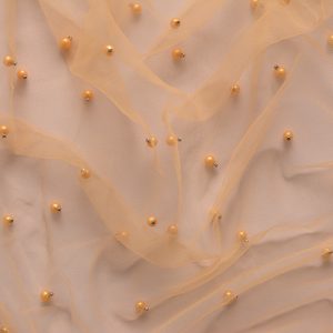 Tulle cu perle - Portocaliu deschis
