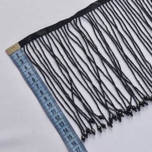 Lant decorativ cu margele pentru rochii - Negru 3 Lant decorativ cu margele pentru rochii - Negru