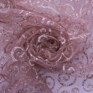 Glitter pe tulle - Roz Prafuit 1 Glitter pe tulle - Nude Roz