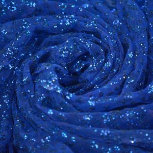 Glitter pe tulle - Albastru 1 Glitter pe tulle - Albastru