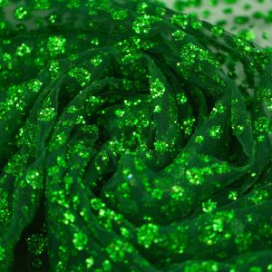 Glitter pe tulle - Verde 1 Glitter pe tulle - Verde