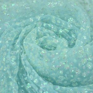 Glitter pe tulle - Bleu 1 Glitter pe tulle - Bleu