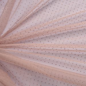 Tulle fin cu buline mici - Nude