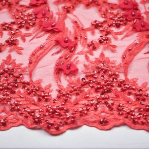 Dantela cu margele si paiete - cusuta manual 6 Dantela cu margele si paiete - cusuta manual