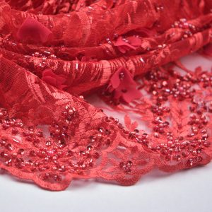 Dantela cu margele si paiete - cusuta manual 5 Dantela cu margele si paiete - cusuta manual