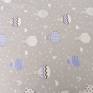 Bumbac Satinat Ranforce Gri imprimat 2.4 m