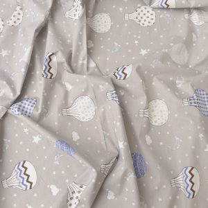 Bumbac Ranforce Gri Imprimat 240 cm 4 Bumbac Satinat Ranforce Gri imprimat 2.4 m