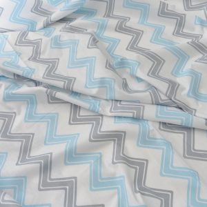 Bumbac Satinat Ranforce Imprimat Zigzag 2.4 m