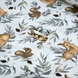 Bumbac Ranforce Imprimat Animale Padure Latime 240 cm