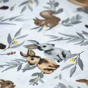 Bumbac Ranforce Imprimat Animale Padure Latime 240 cm